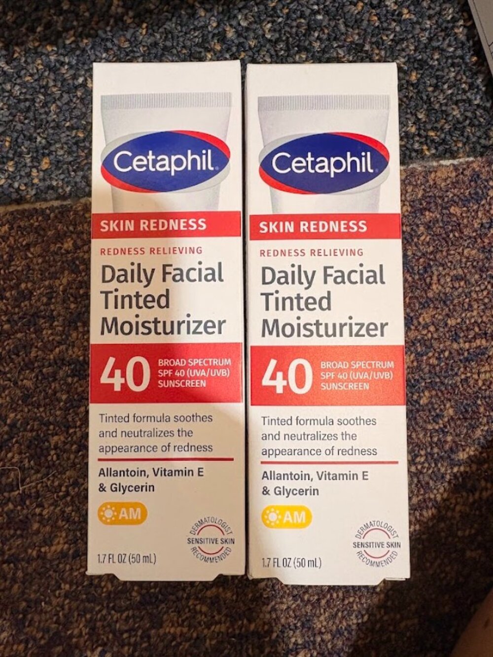 Cetaphil Daily Facial Tinted Moisturizer 2 pack New in box exp: 11/2028